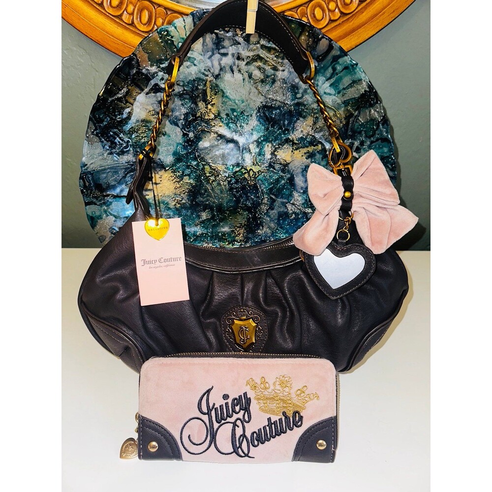 Juicy Couture Brown Viral Hobo Bag Set NWT